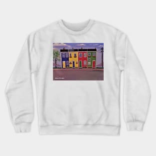 Jelly Bean Row houses Crewneck Sweatshirt